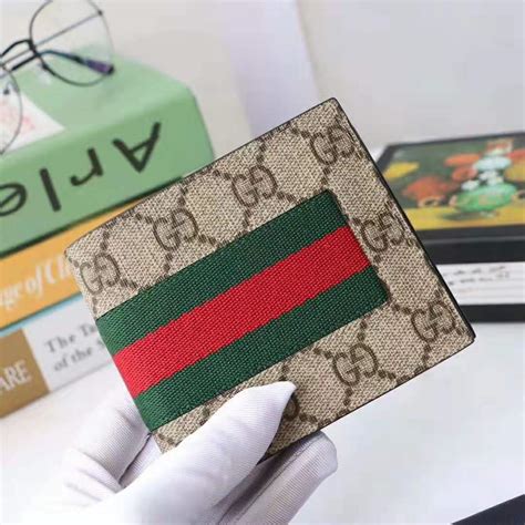 gucci supreme wallet web|Gucci gg supreme web wallet.